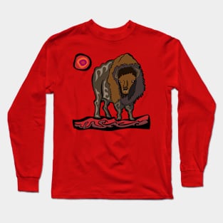 Buffalo Teaching of Respect Manaajiiwewin Ojibwe WAWEZHI CANADA Long Sleeve T-Shirt